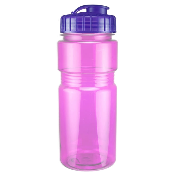 20 oz. Translucent Recreation Bottle with Flip Top Lid
