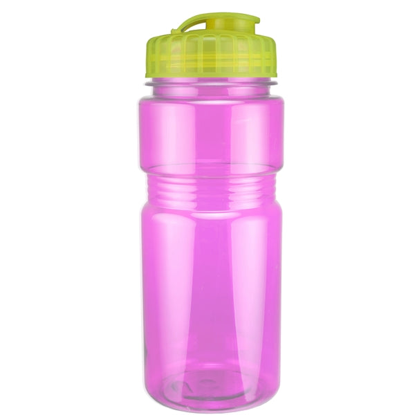 20 oz. Translucent Recreation Bottle with Flip Top Lid