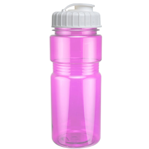 20 oz. Translucent Recreation Bottle with Flip Top Lid