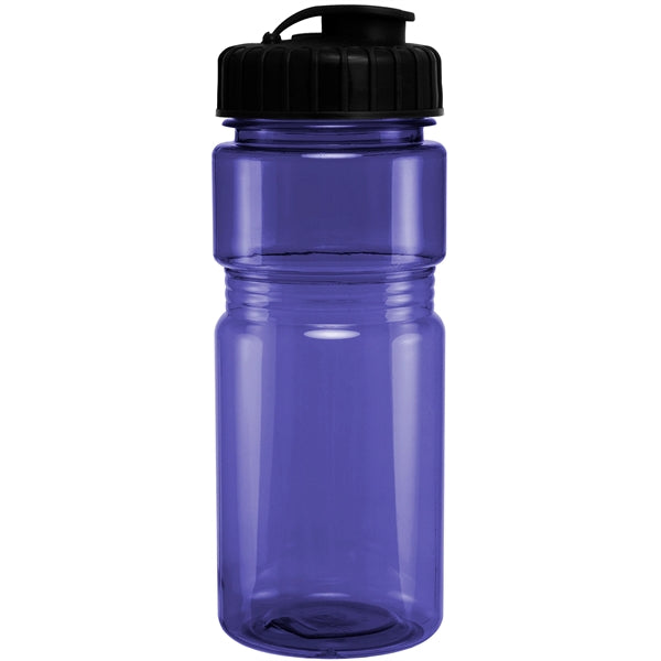 20 oz. Translucent Recreation Bottle with Flip Top Lid