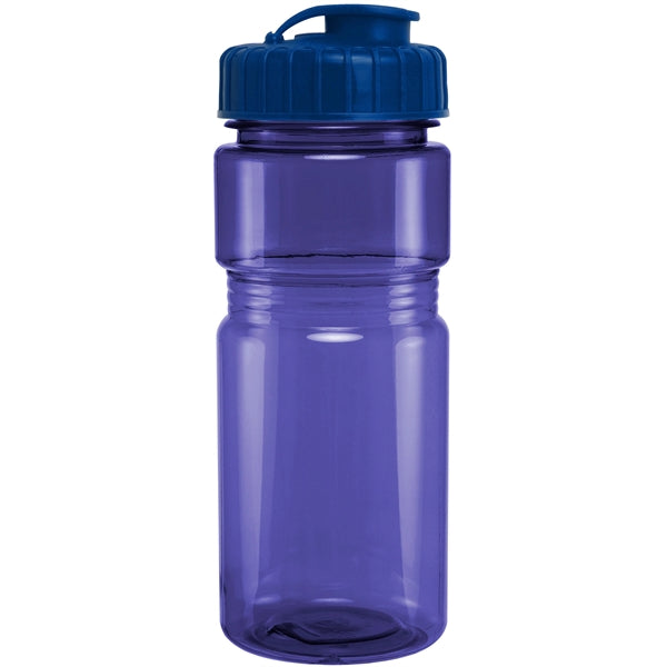 20 oz. Translucent Recreation Bottle with Flip Top Lid