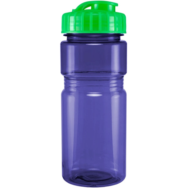 20 oz. Translucent Recreation Bottle with Flip Top Lid