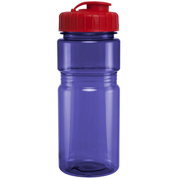 20 oz. Translucent Recreation Bottle with Flip Top Lid