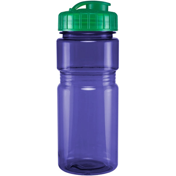 20 oz. Translucent Recreation Bottle with Flip Top Lid