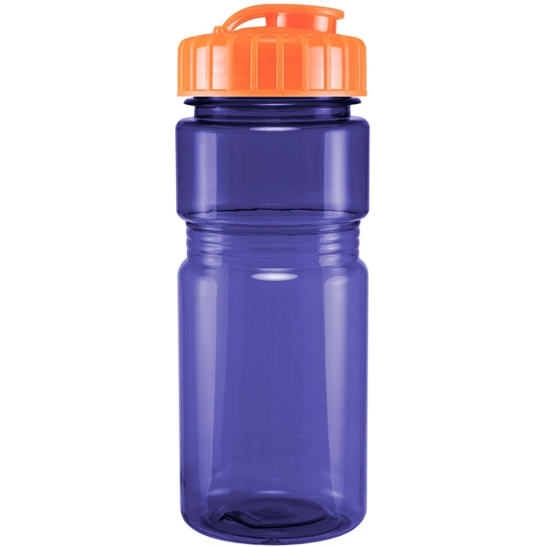 20 oz. Translucent Recreation Bottle with Flip Top Lid