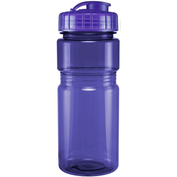 20 oz. Translucent Recreation Bottle with Flip Top Lid