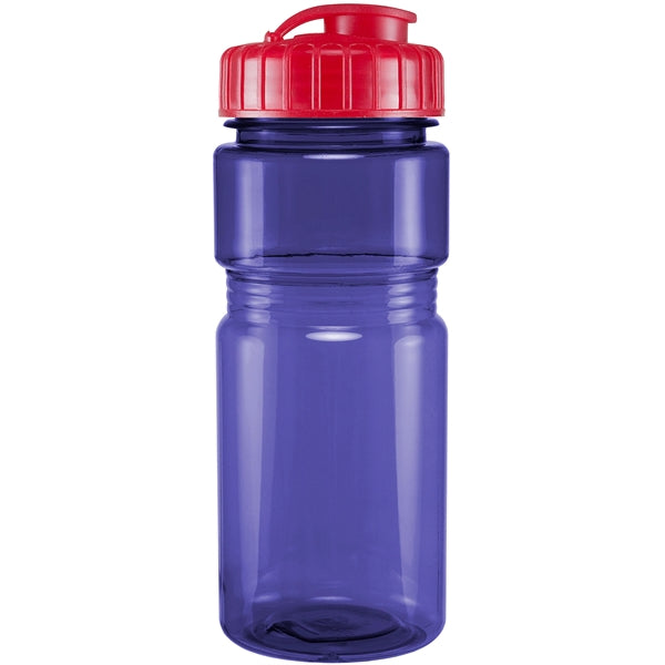 20 oz. Translucent Recreation Bottle with Flip Top Lid