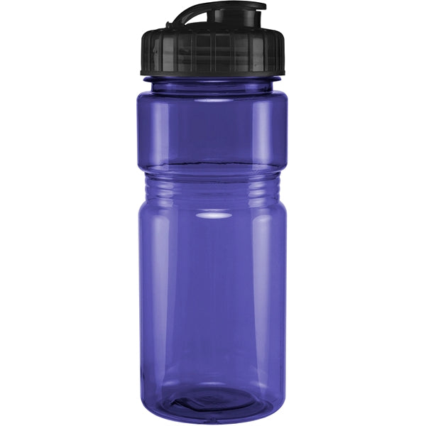 20 oz. Translucent Recreation Bottle with Flip Top Lid