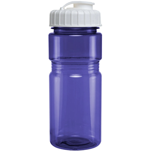 20 oz. Translucent Recreation Bottle with Flip Top Lid