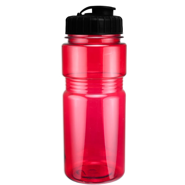 20 oz. Translucent Recreation Bottle with Flip Top Lid