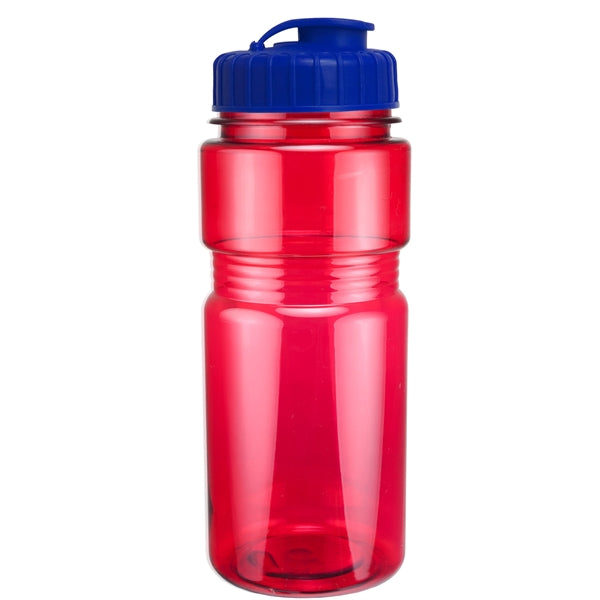 20 oz. Translucent Recreation Bottle with Flip Top Lid