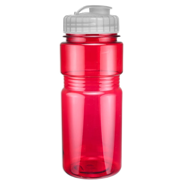 20 oz. Translucent Recreation Bottle with Flip Top Lid