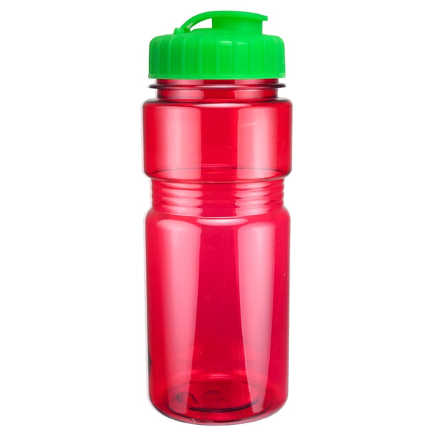 20 oz. Translucent Recreation Bottle with Flip Top Lid