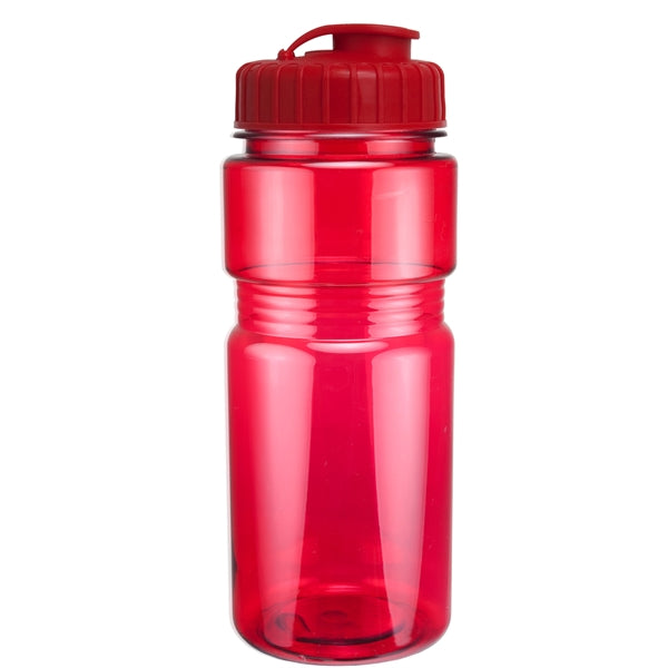 20 oz. Translucent Recreation Bottle with Flip Top Lid