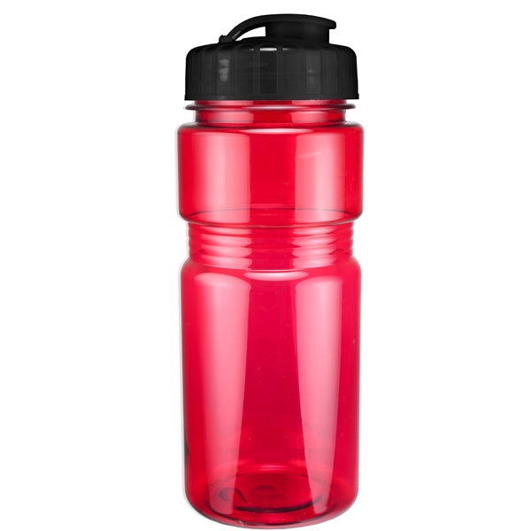 20 oz. Translucent Recreation Bottle with Flip Top Lid