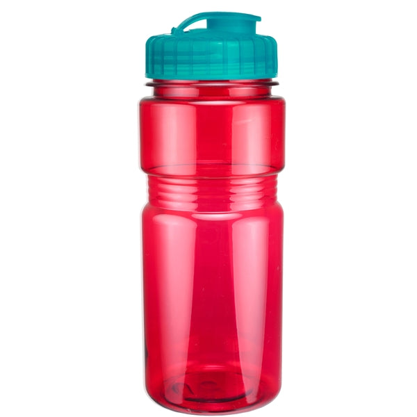 20 oz. Translucent Recreation Bottle with Flip Top Lid