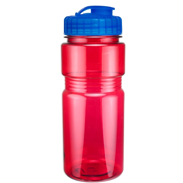 20 oz. Translucent Recreation Bottle with Flip Top Lid