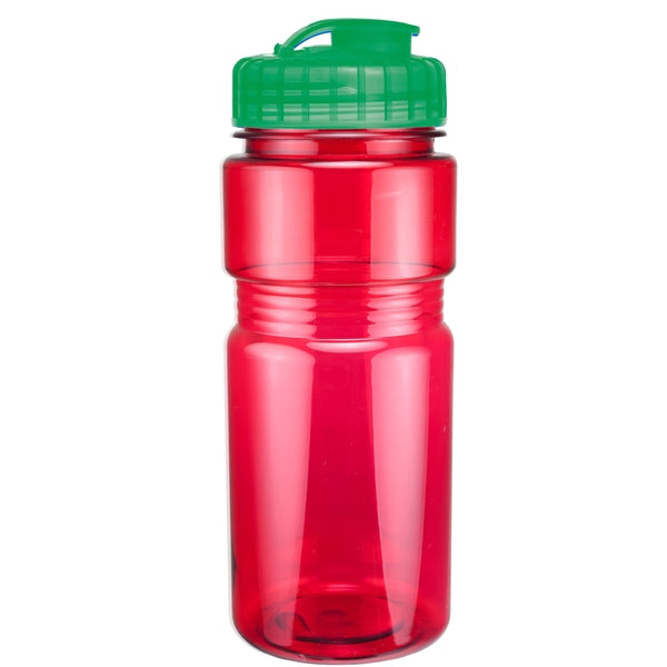 20 oz. Translucent Recreation Bottle with Flip Top Lid