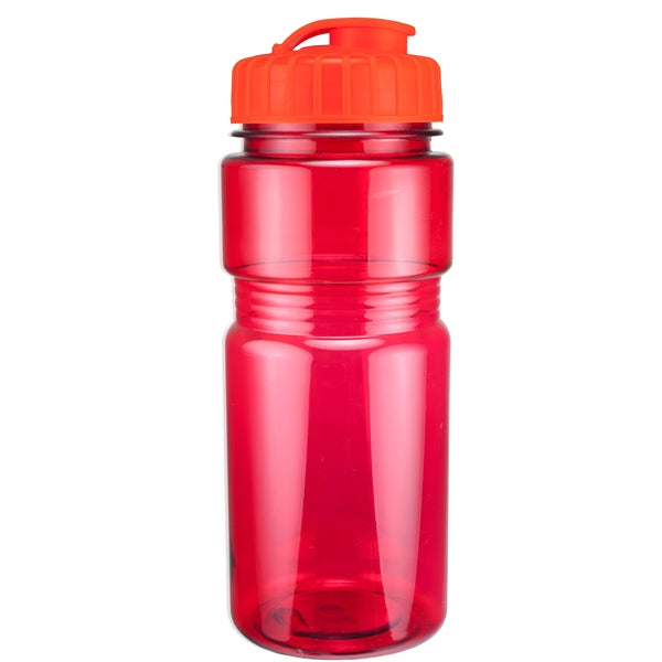 20 oz. Translucent Recreation Bottle with Flip Top Lid