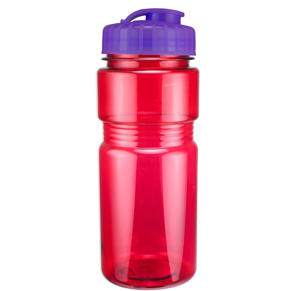 20 oz. Translucent Recreation Bottle with Flip Top Lid