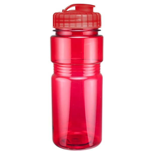 20 oz. Translucent Recreation Bottle with Flip Top Lid