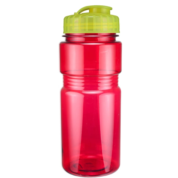 20 oz. Translucent Recreation Bottle with Flip Top Lid