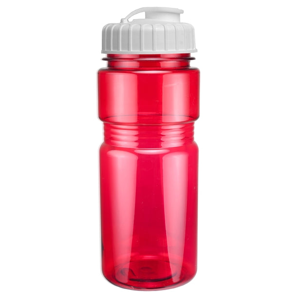 20 oz. Translucent Recreation Bottle with Flip Top Lid