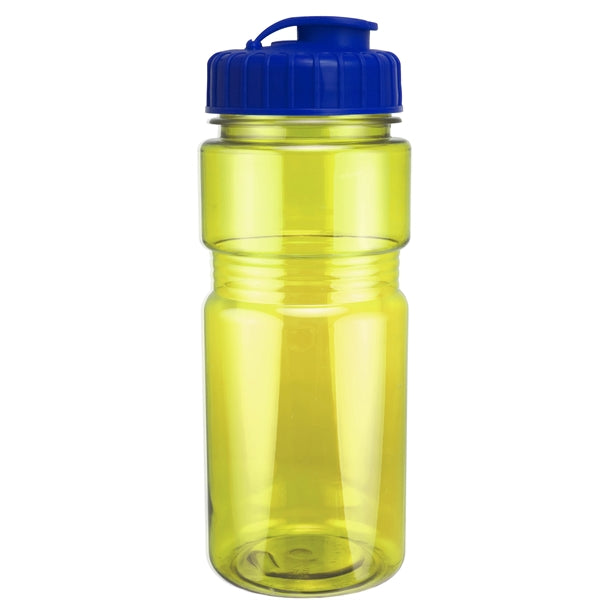 20 oz. Translucent Recreation Bottle with Flip Top Lid