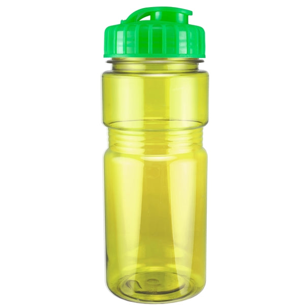 20 oz. Translucent Recreation Bottle with Flip Top Lid