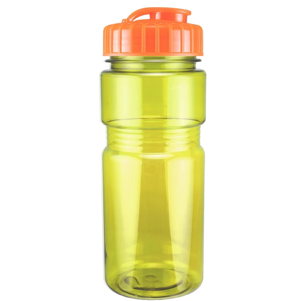 20 oz. Translucent Recreation Bottle with Flip Top Lid