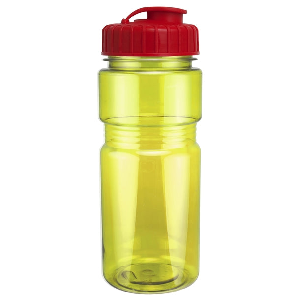 20 oz. Translucent Recreation Bottle with Flip Top Lid