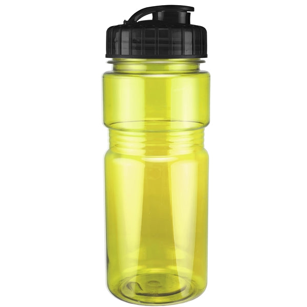20 oz. Translucent Recreation Bottle with Flip Top Lid