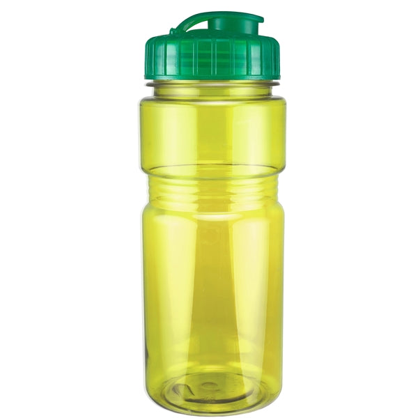 20 oz. Translucent Recreation Bottle with Flip Top Lid