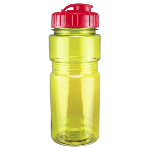 20 oz. Translucent Recreation Bottle with Flip Top Lid