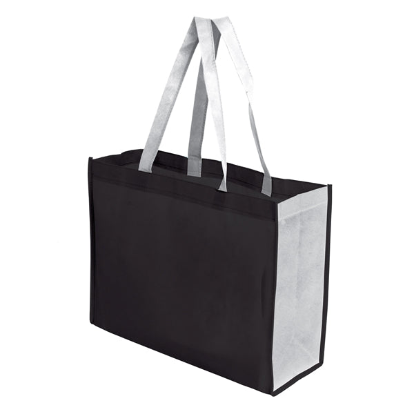Two-Toned 16" x 12" Tote Bag with 6" Gusset