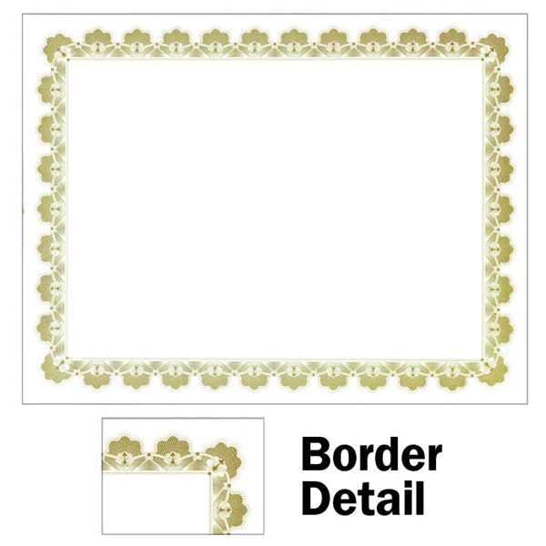 Text-weight Certificate with Scalloped Border