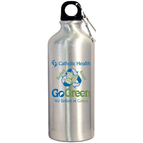 22 Oz. Aluminum Water Bottle w/Carabiner