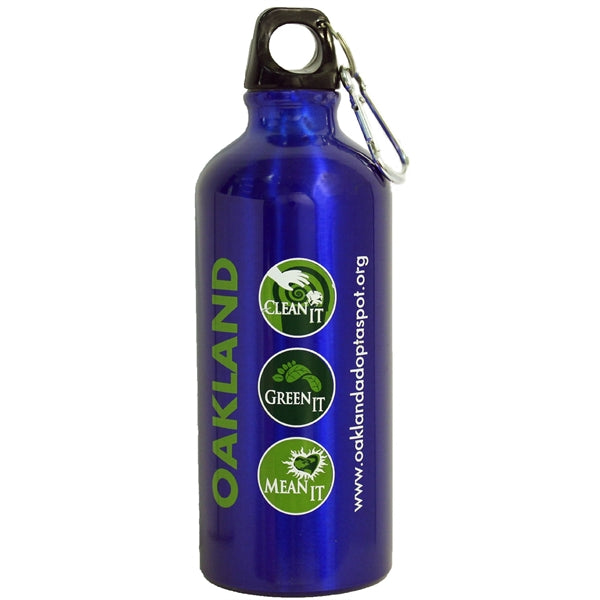 22 Oz. Aluminum Water Bottle w/Carabiner