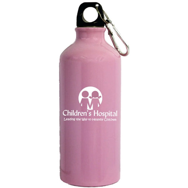 22 Oz. Aluminum Water Bottle w/Carabiner