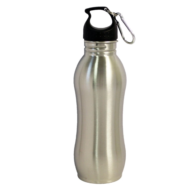 22 Oz. Stainless steel curve sports water bottle