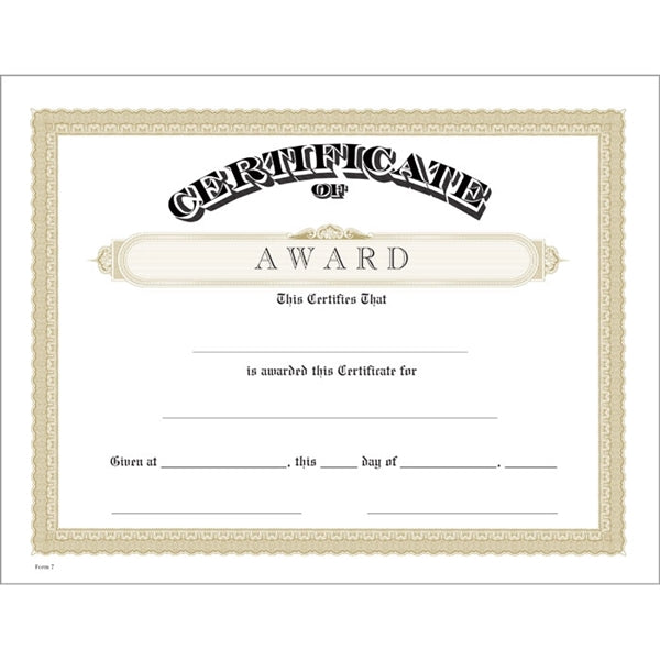 Classic Certificate Bond with Border