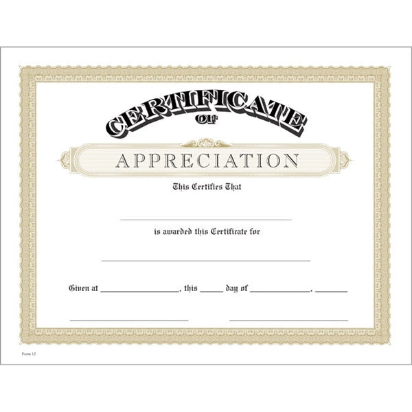 Classic Certificate Bond with Border