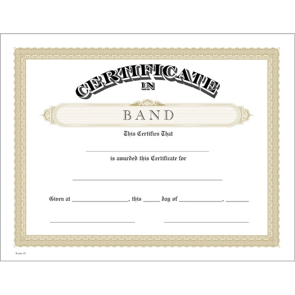 Classic Certificate Bond with Border