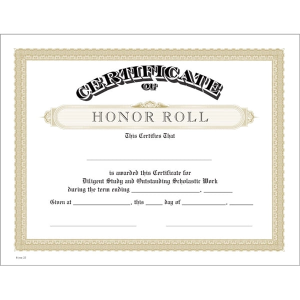 Classic Certificate Bond with Border
