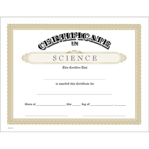 Classic Certificate Bond with Border