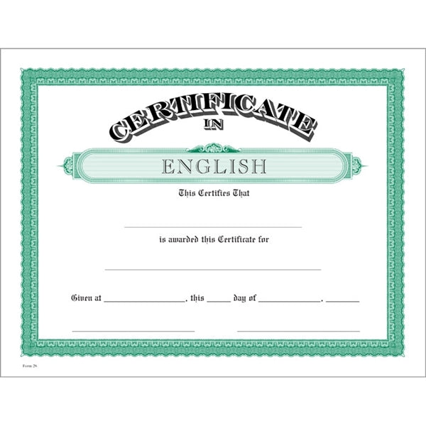 Classic Certificate