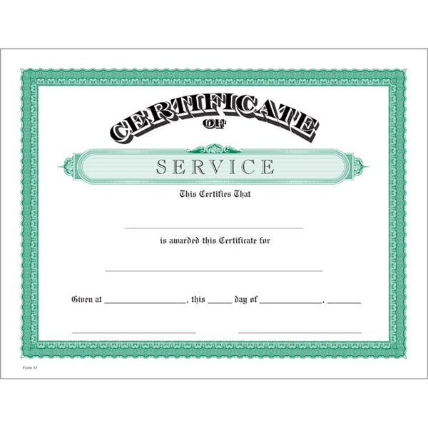 Classic Certificate Bond with Border