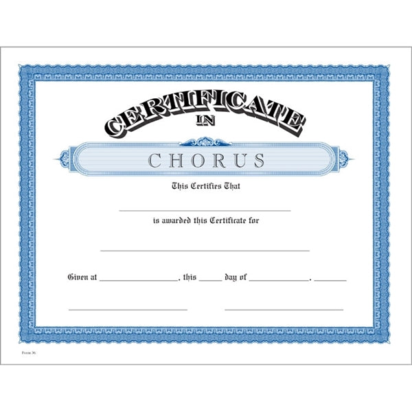 Classic Certificate Bond with Border