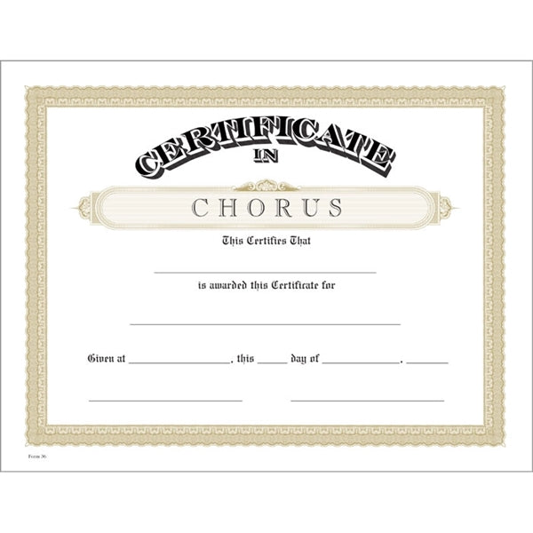 Classic Certificate