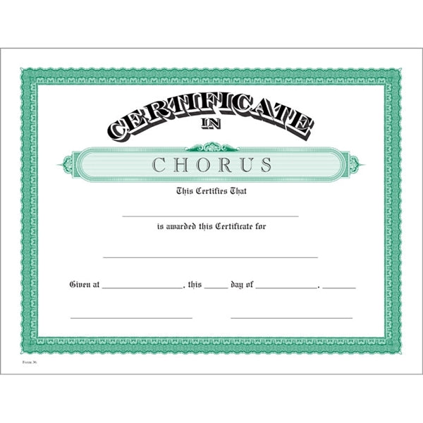 Classic Certificate Bond with Border